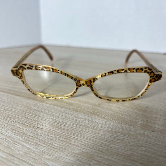 Jean Lafont Paris 380 Eyeglasses Leopard Print FRAMES ONLY Made in France main image 7